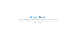 Desktop Screenshot of gregorybarker.com