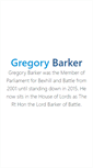 Mobile Screenshot of gregorybarker.com