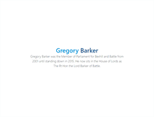 Tablet Screenshot of gregorybarker.com